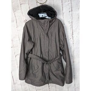 Columbia Beverly Mountain II Omni Heat Gray Parka Winter Coat Women's Size XL Be